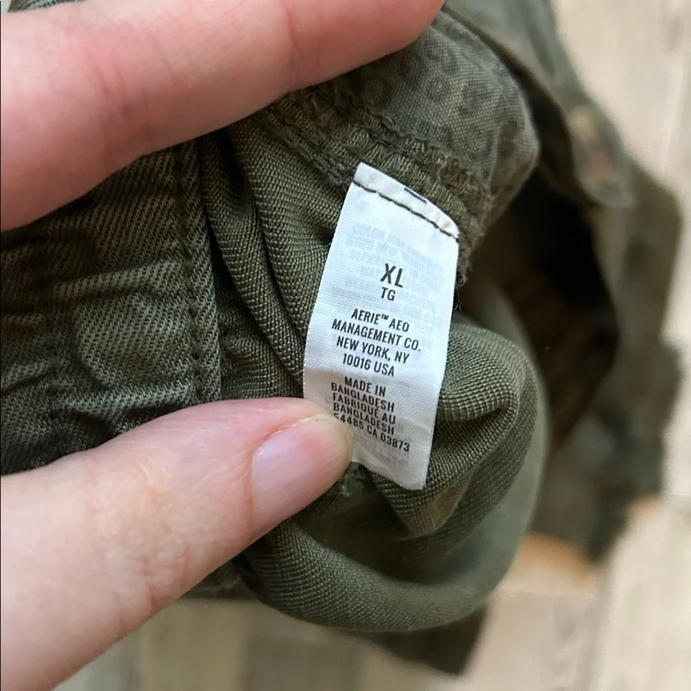 Aerie Sage Green Casual Shorts xl - Picture 4 of 6